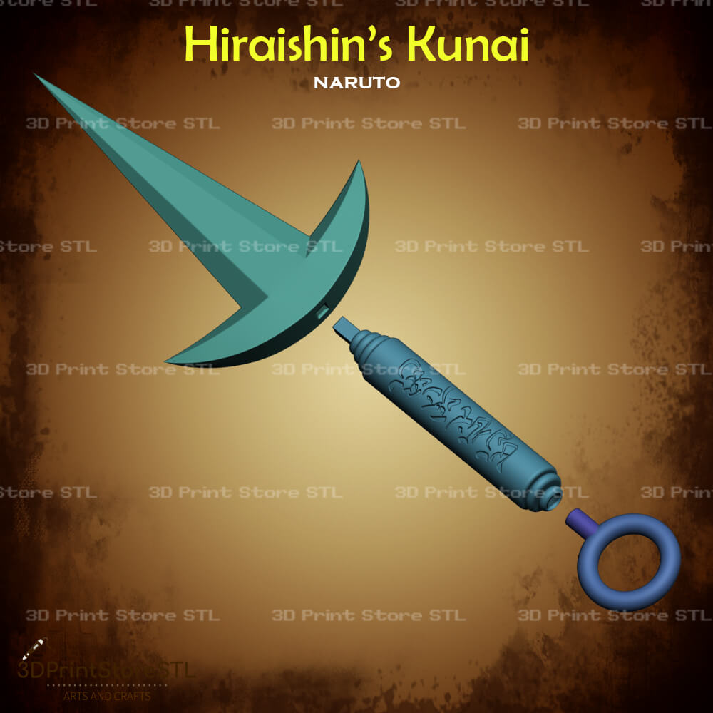 Namikaze Minato Hiraishin Kunai Cosplay Naruto Shippuden 3D Print Model STL File 3DPrintStoreSTL