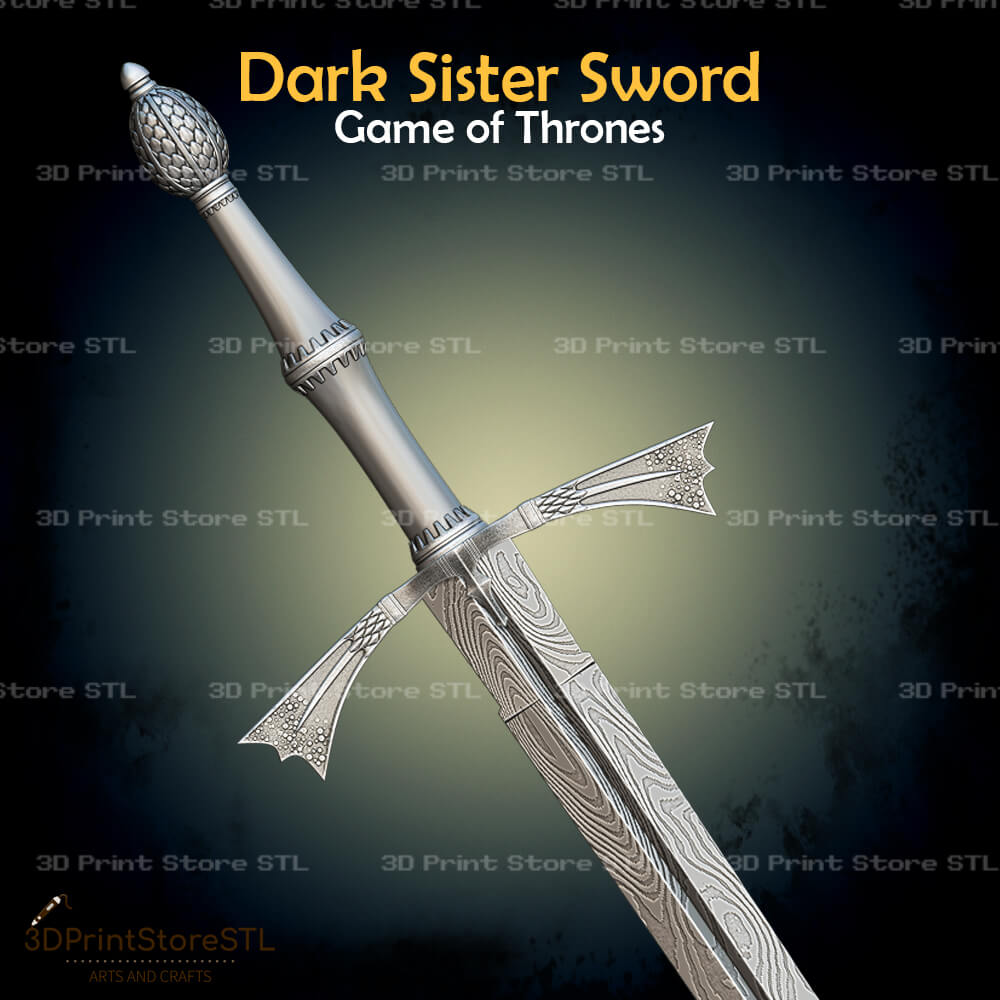 Dark Sister Sword Cosplay Game of Thrones 3D Print Model STL File 3DPrintStoreSTL