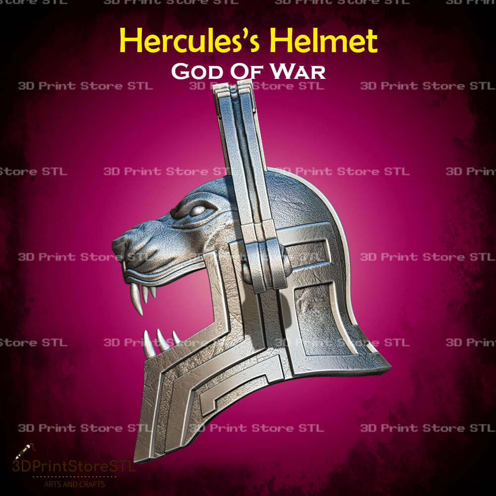 Hercules Helmet Cosplay God Of War 3D Print Model STL File 3DPrintStoreSTL