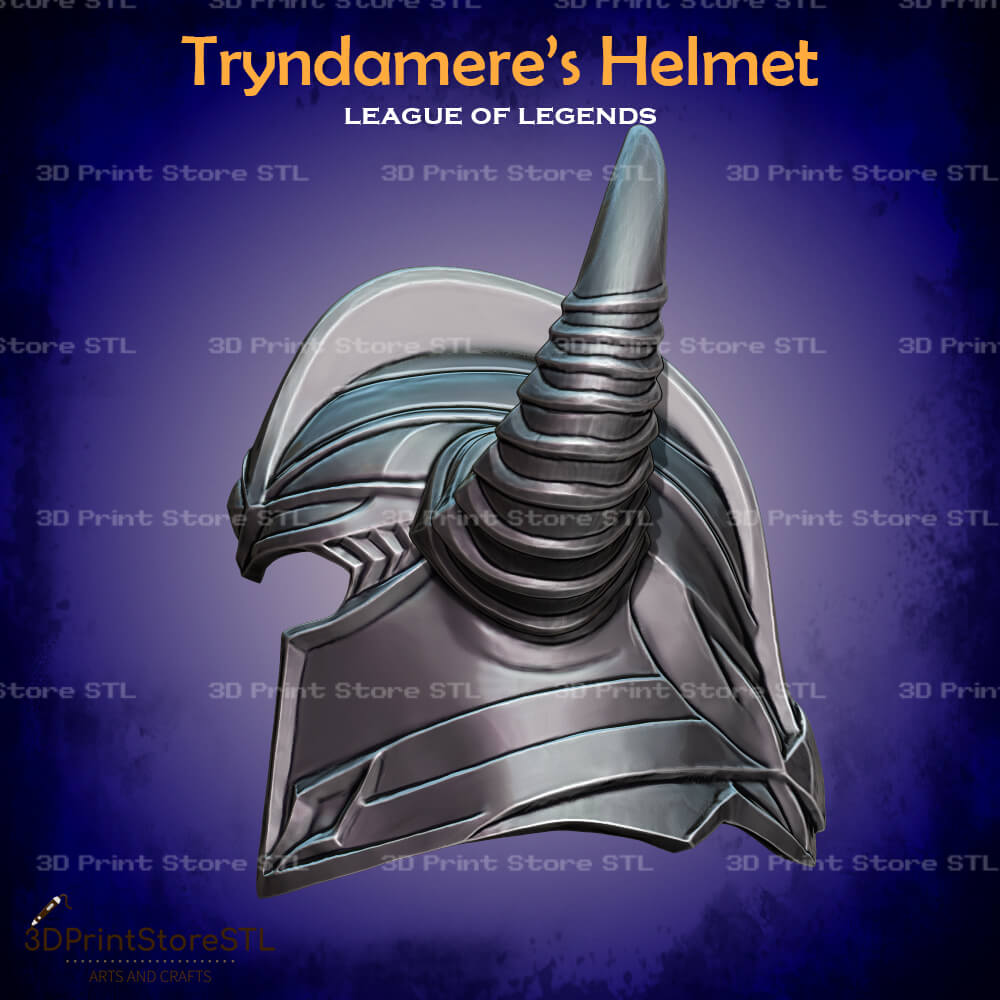 Tryndamere Helmet Cosplay League of Legends 3D Print Model STL File 3DPrintStoreSTL