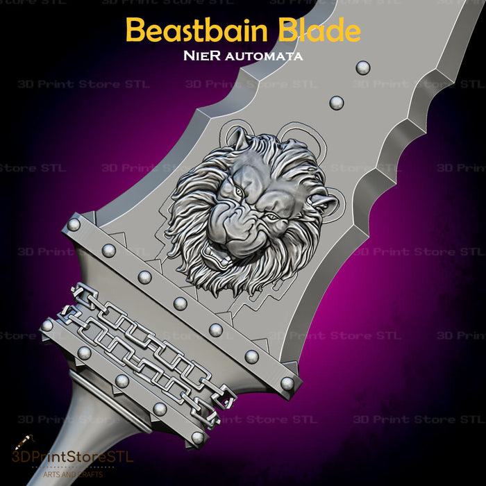 Beastbain Blade Cosplay NieR Automata 3D Print Model STL File 3DPrintStoreSTL