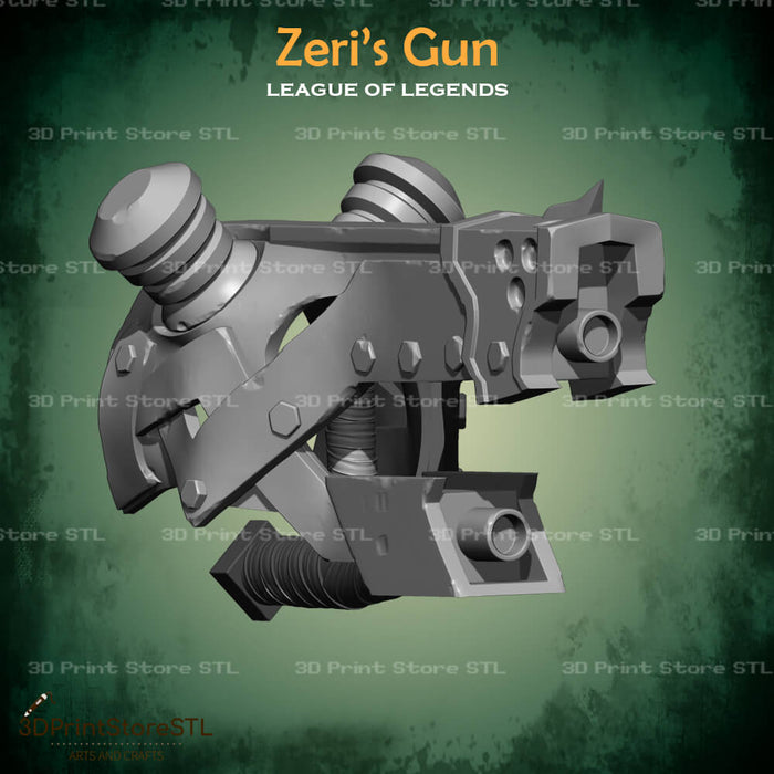 Zeri Gun Cosplay League of Legends 3D Print Model STL File 3DPrintStoreSTL
