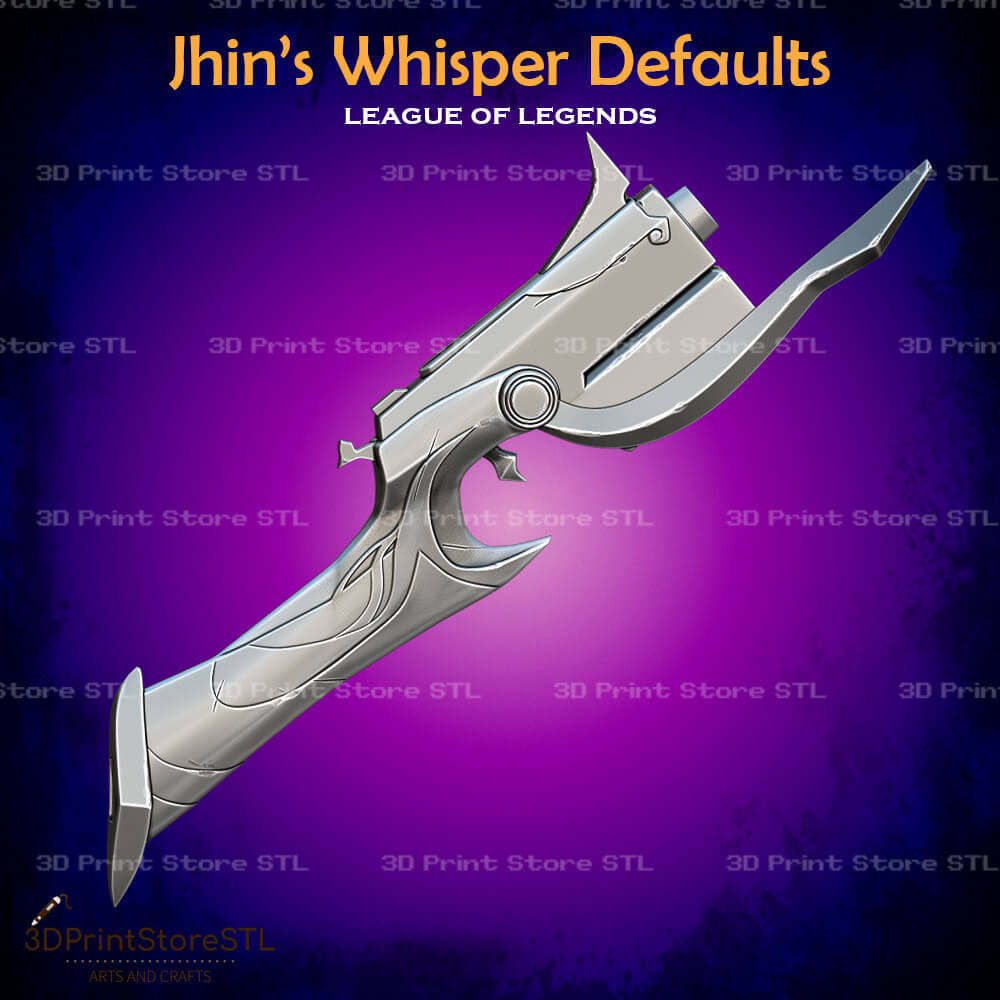 Jhin High Noon Whisper Cosplay League of Legends 3D Print Model STL File 3DPrintStoreSTL