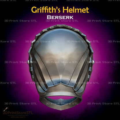Griffith Helmet Cosplay Berserk 3D Print Model STL File 3DPrintStoreSTL
