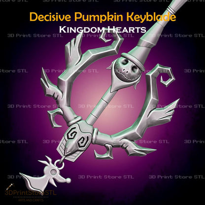 Decisive Pumpkin Keyblade Cosplay Kingdom Hearts 3D Print Model STL File 3DPrintStoreSTL