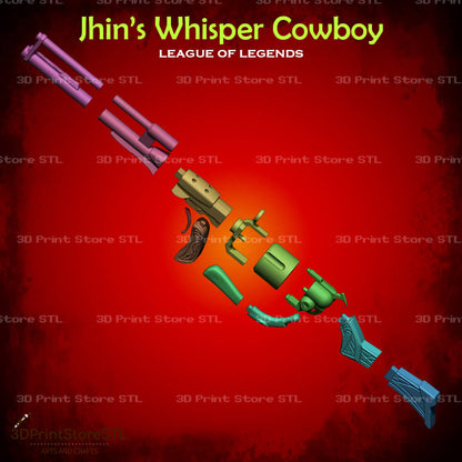 High Noon Whisper Cowboy Cosplay League of Legends 3D Print Model STL File 3DPrintStoreSTL