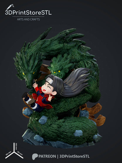 Hashirama Chibi From Naruto 3D Print Model STL File 3DPrintStoreSTL