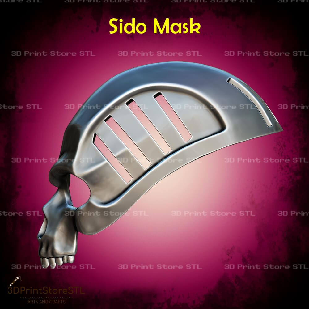 Sido Mask Cosplay 3D Print Model STL File 3DPrintStoreSTL