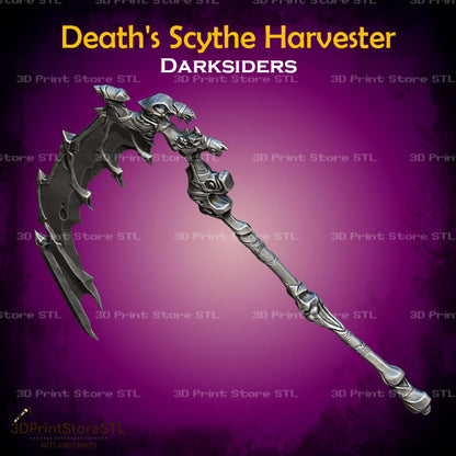 Deaths Scythe Harvester Cosplay Darksiders 3D Print Model STL File 3DPrintStoreSTL