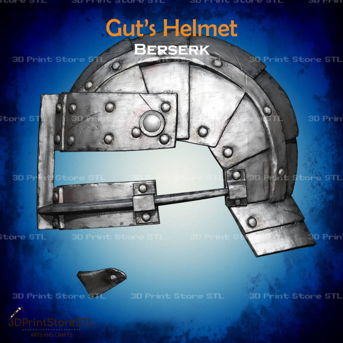 Guts Helmet Cosplay Berserk 3D Print Model STL File 3DPrintStoreSTL