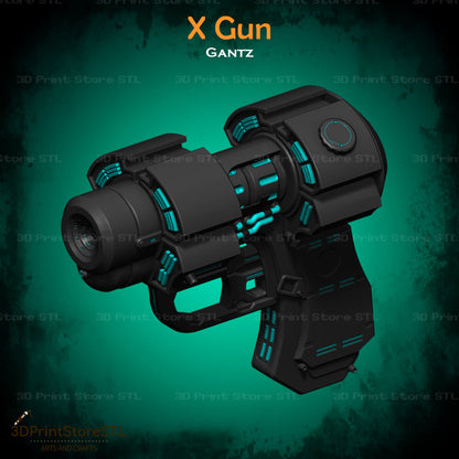 X Gun - GantZ - Cosplay - Fan Art - 3D Print Model - STL File - 3DPrintStoreSTL