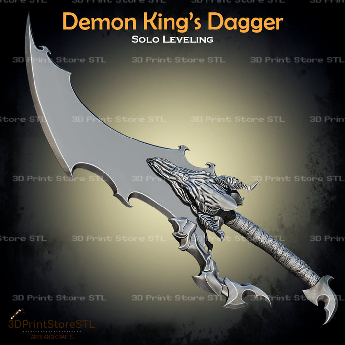 Demon King Dagger Cosplay Solo Leveling 3D Print Model STL File 3DPrintStoreSTL