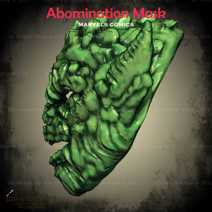 Abomination Mask Cosplay Marvel Comics 3D Print Model STL File 3DPrintStoreSTL