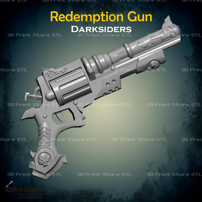 Redemption Gun Cosplay Darksiders 3D Print Model STL File 3DPrintStoreSTL