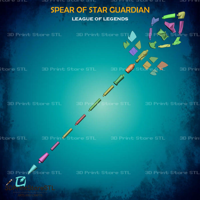 Janna Spear of Star Guardian Cosplay League of Legends 3D Print Model STL File 3DPrintStoreSTL