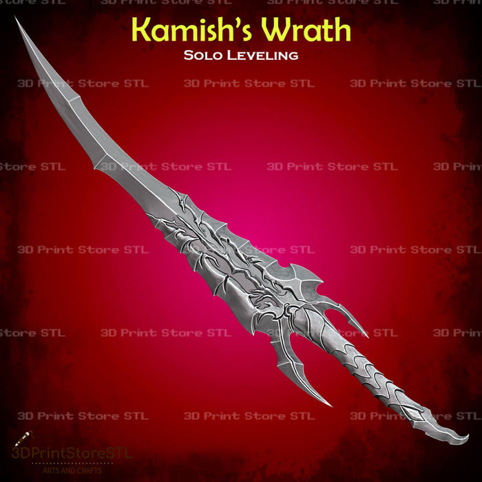 Kamish Wrath Dagger Cosplay Solo Leveling 3D Print Model STL File 3DPrintStoreSTL
