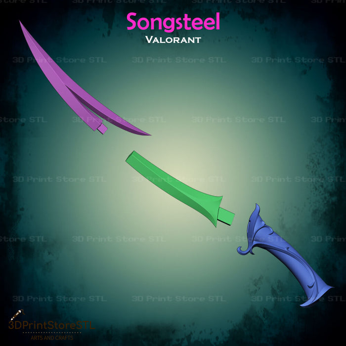 Songsteel Knife Cosplay 3D Print Model STL File 3DPrintStoreSTL