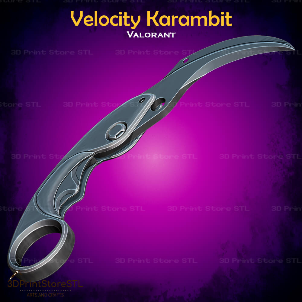 Velocity Karambit Cosplay 3D Print Model STL File 3DPrintStoreSTL