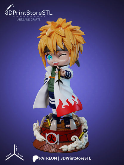 Namikaze Minato Chibi 3D Print Model STL File 3DPrintStoreSTL