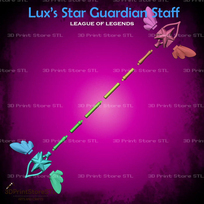 Lux Star Guardian Staff Cosplay League of Legends 3D Print Model STL File 3DPrintStoreSTL