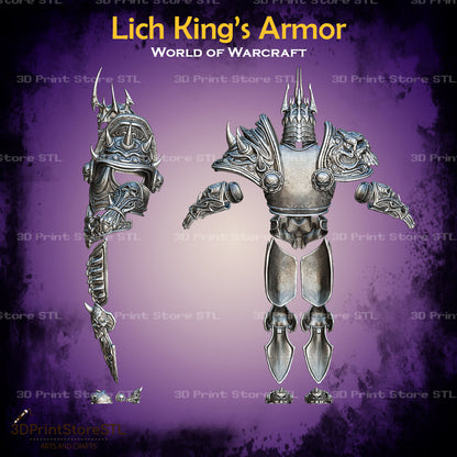 Lich King Armor Cosplay World Of Warcraft 3D Print Model STL File 3DPrintStoreSTL
