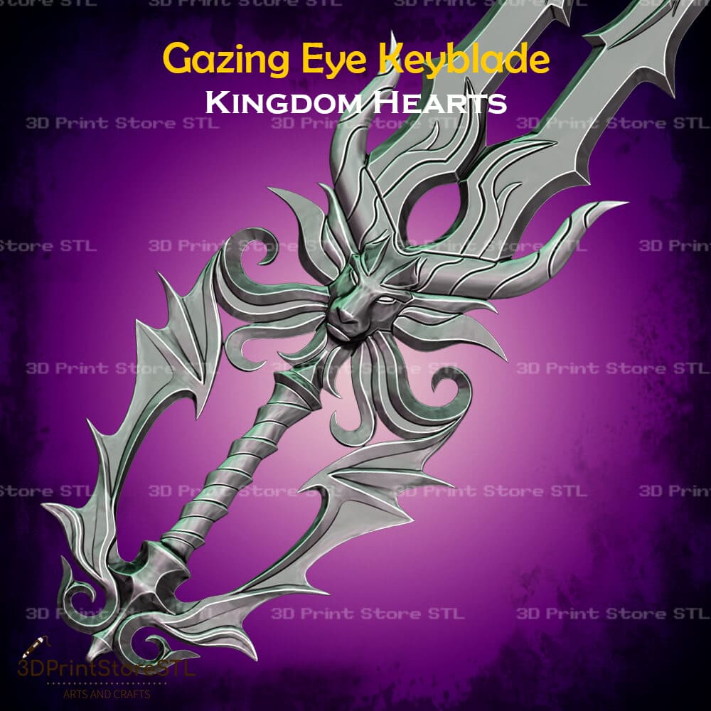 Gazing Eye Keyblade Cosplay Kingdom Hearts 3D Print Model STL File 3DPrintStoreSTL