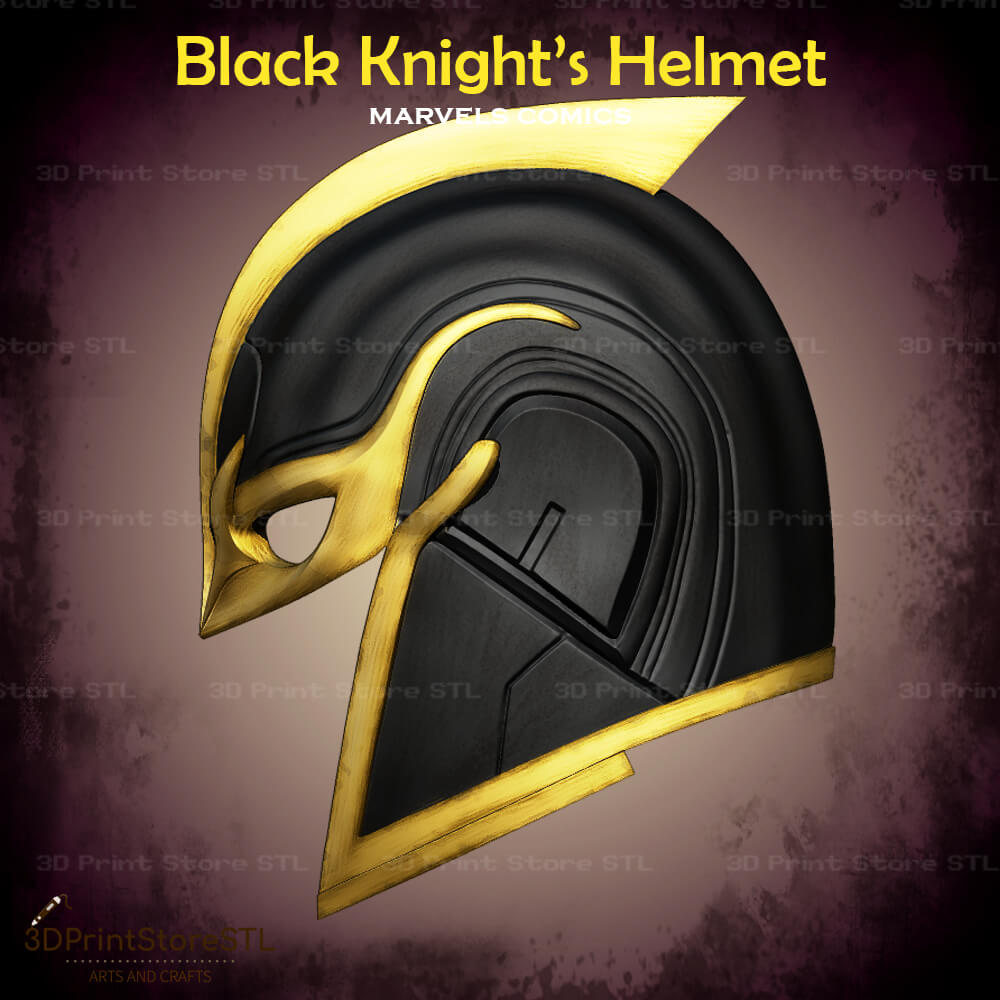 Black Knight Helmet Cosplay Marvel Comics 3D Print Model STL File + Taxes 3DPrintStoreSTL