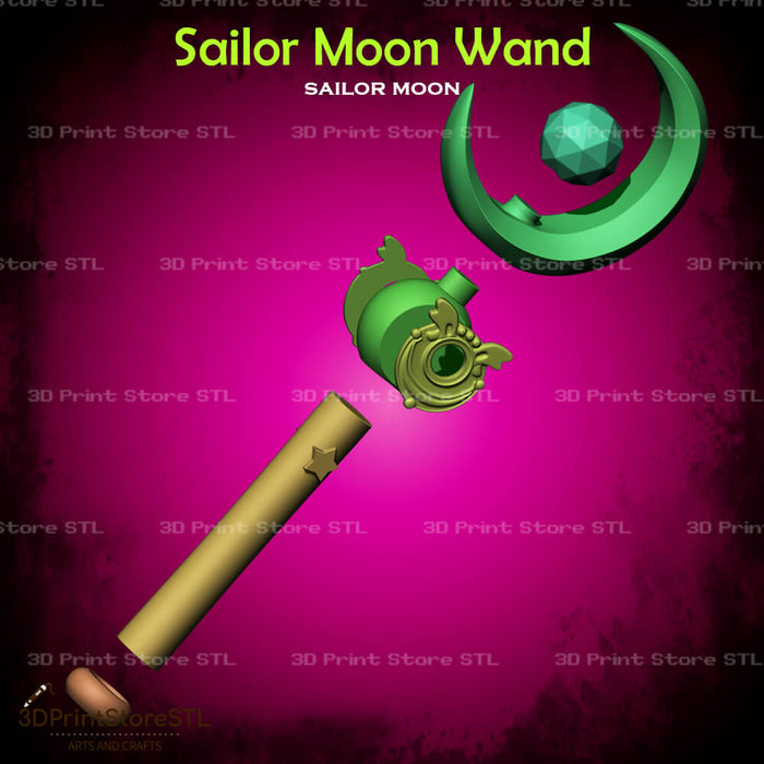 Sailor Moon Wand Cosplay Sailor Moon 3D Print Model STL File 3DPrintStoreSTL