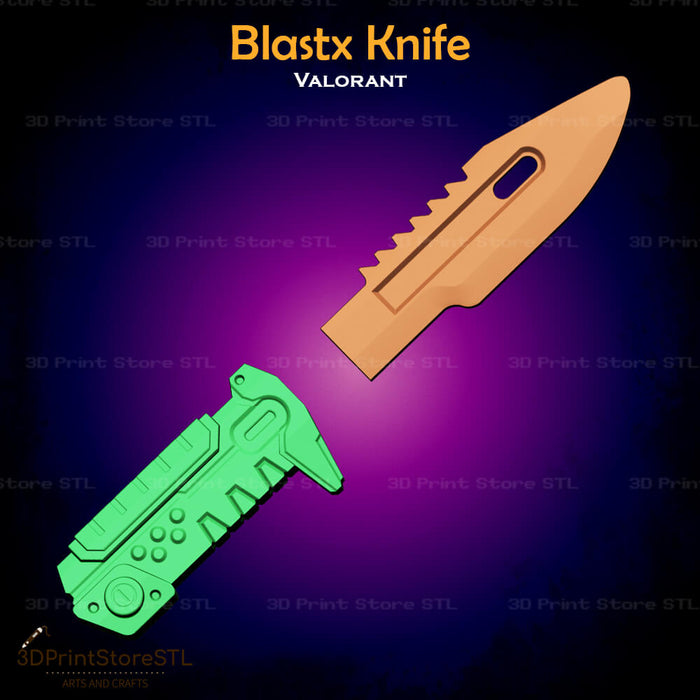 Blastx Knife Cosplay 3D Print Model STL File 3DPrintStoreSTL