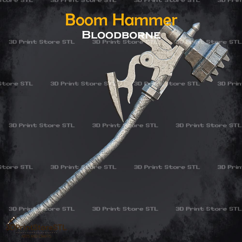 Boom Hammer Cosplay Bloodborne 3D Print Model STL File 3DPrintStoreSTL