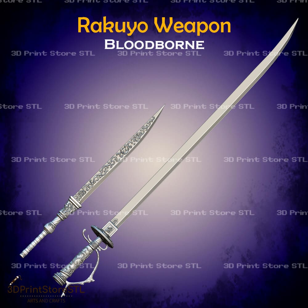 Rakuyo Weapon Cosplay Bloodborne 3D Print Model STL File 3DPrintStoreSTL