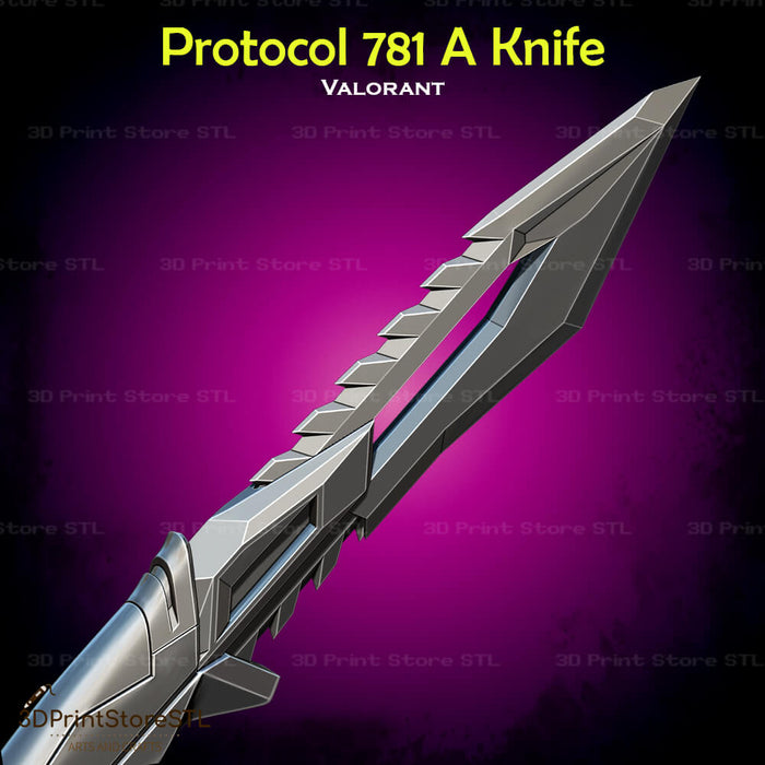 Protocol 781 Knife Cosplay 3D Print Model STL File 3DPrintStoreSTL