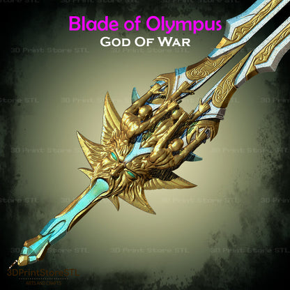 Blade Of Olympus Cosplay God of War 3D Print Model STL File 3DPrintStoreSTL