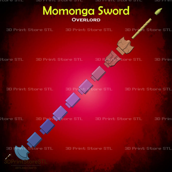 Momonga Sword Cosplay Overlord 3D Print Model STL File 3DPrintStoreSTL