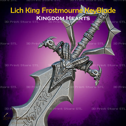 Lich King Frostmourne Key Blade Cosplay Kingdom Hearts 3D Print Model STL File 3DPrintStoreSTL