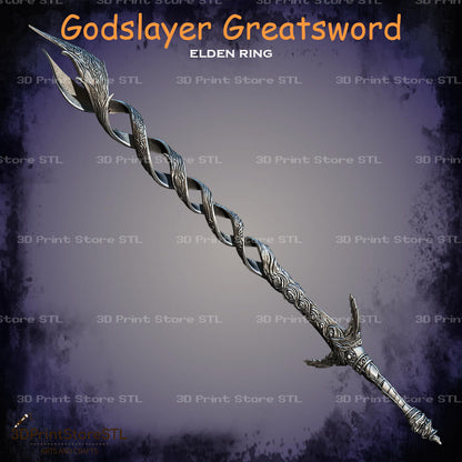 Godslayer Greatsword Cosplay Elden Ring 3D Print Model STL File 3DPrintStoreSTL