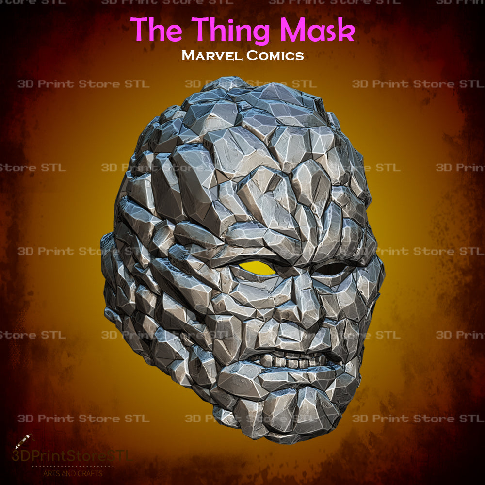 The Thing Mask Cosplay Marvel Comics 3D Print Model STL File 3DPrintStoreSTL