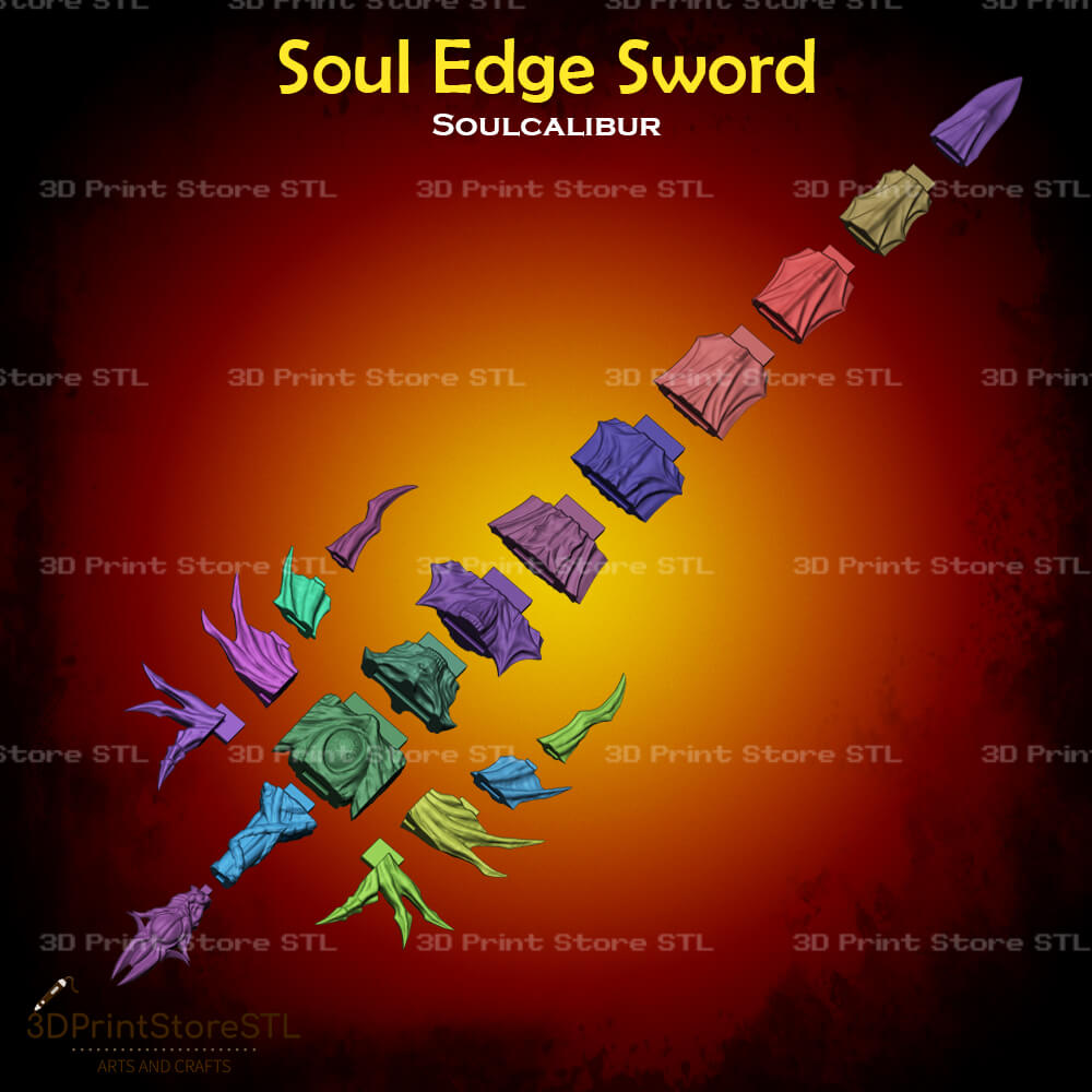 Soul Edge Sword Cosplay Soulcalibur 3D Print Model STL File 3DPrintStoreSTL