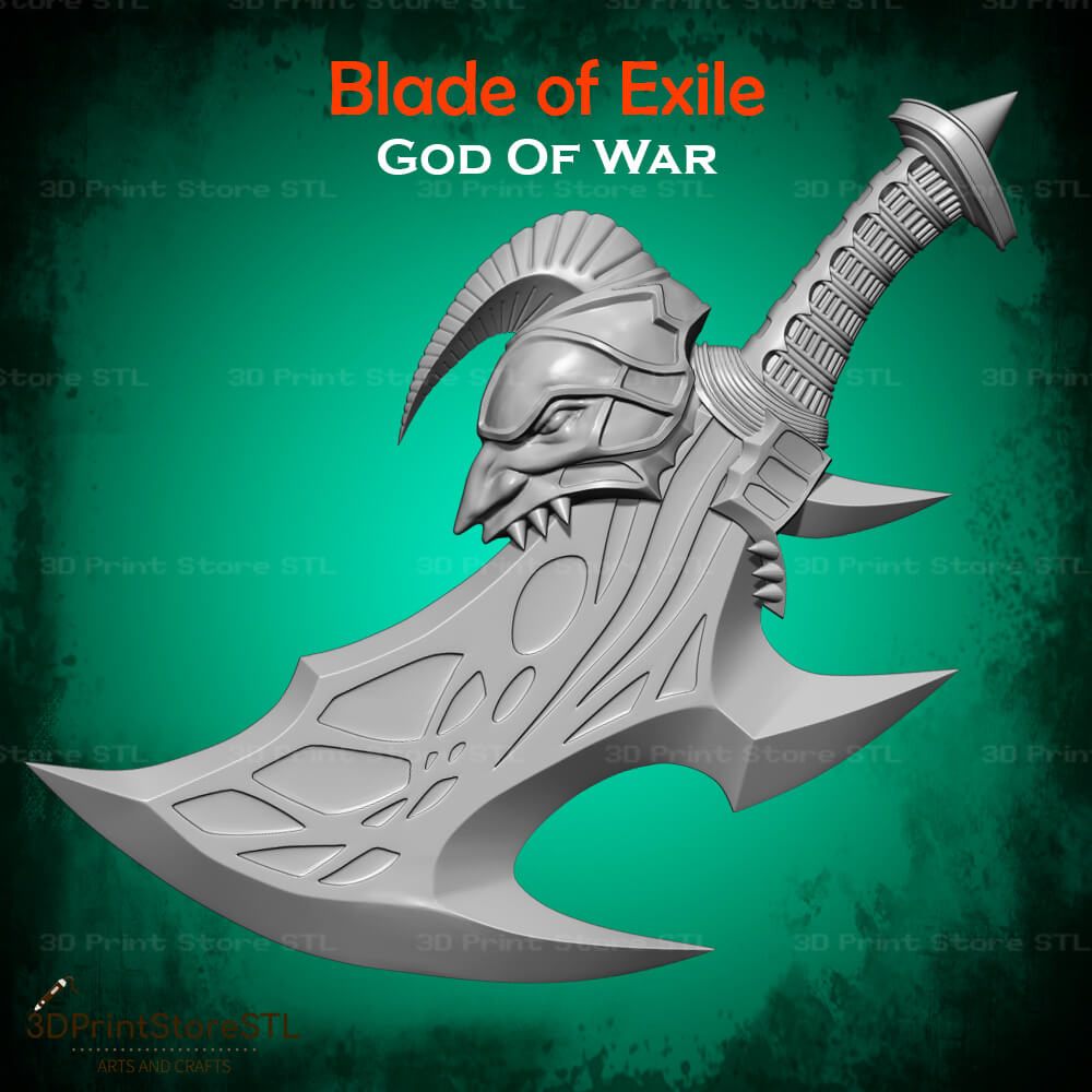 Blade Of Exile Cosplay God of War 3D Print Model STL File 3DPrintStoreSTL