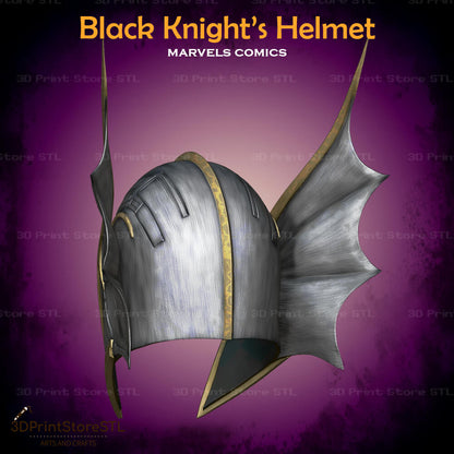 Black Knight Helmet Cosplay Marvel Comics 3D Print Model STL File + Taxes 3DPrintStoreSTL