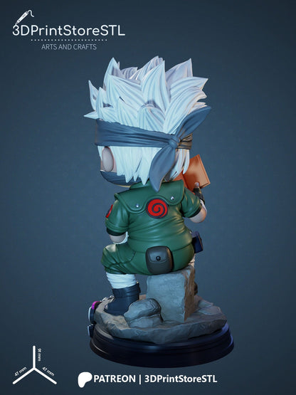 Kakashi Chibi 3D Print Model STL File 3DPrintStoreSTL