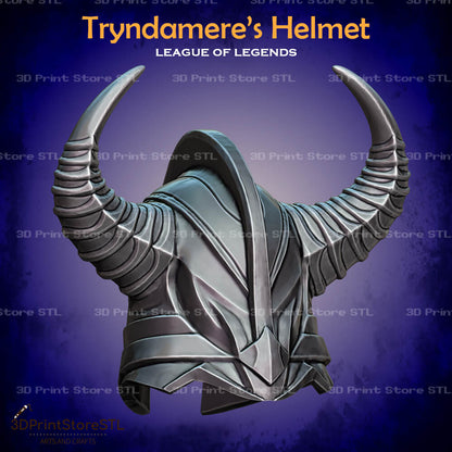 Tryndamere Helmet Cosplay League of Legends 3D Print Model STL File 3DPrintStoreSTL