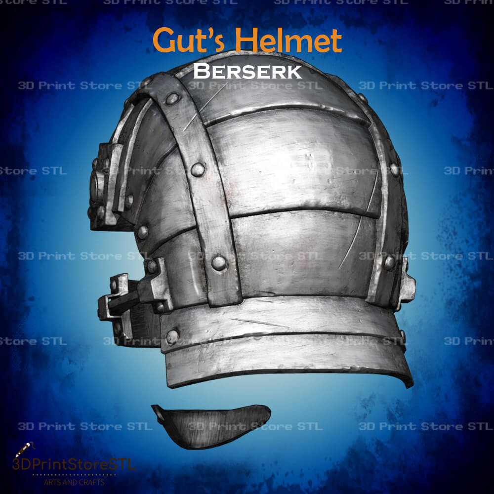 Guts Helmet Cosplay Berserk 3D Print Model STL File 3DPrintStoreSTL