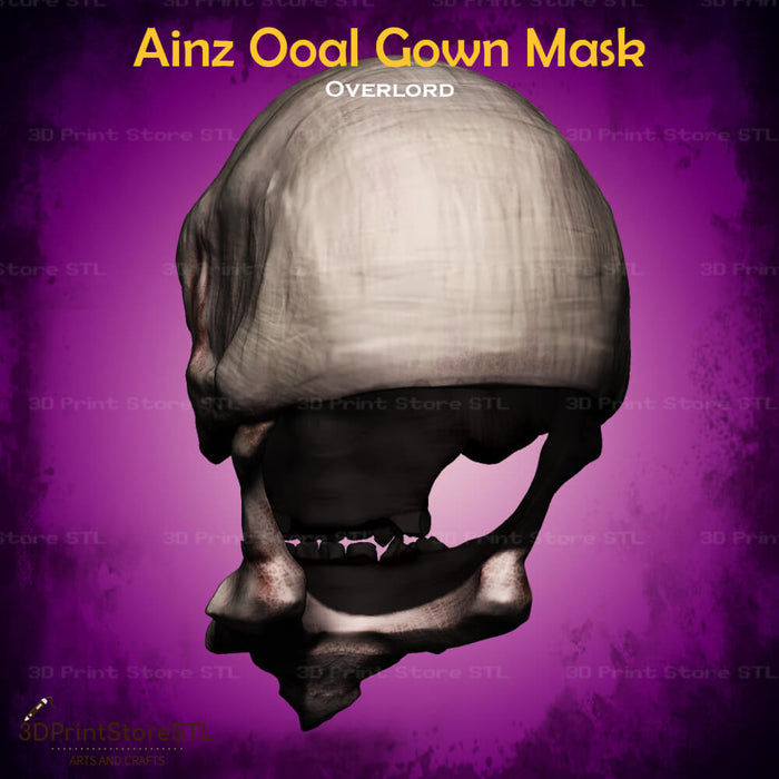 Ainz Ooal Gown Mask Cosplay OverLord 3D Print Model STL File 3DPrintStoreSTL