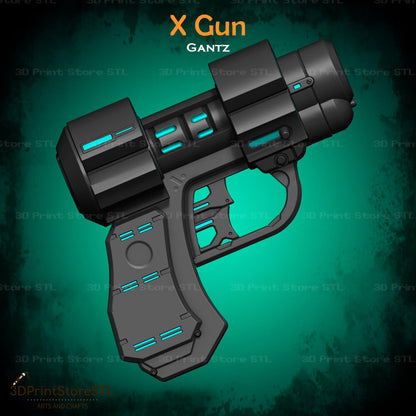 X Gun - GantZ - Cosplay - Fan Art - 3D Print Model - STL File - 3DPrintStoreSTL