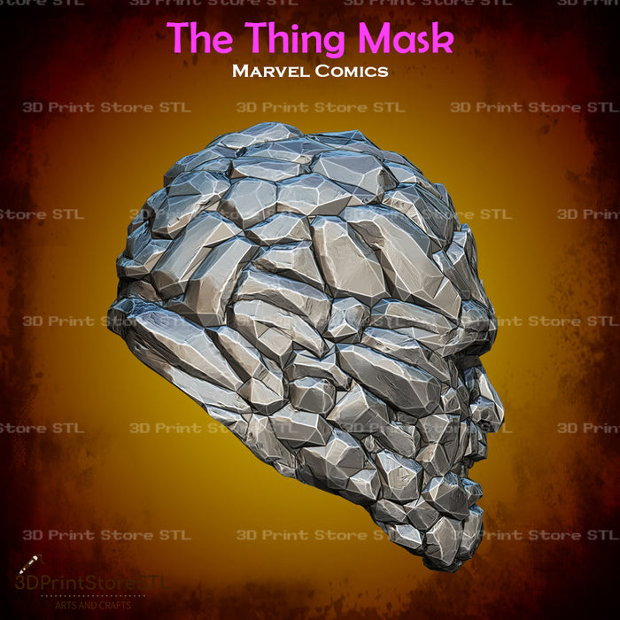 The Thing Mask Cosplay Marvel Comics 3D Print Model STL File 3DPrintStoreSTL