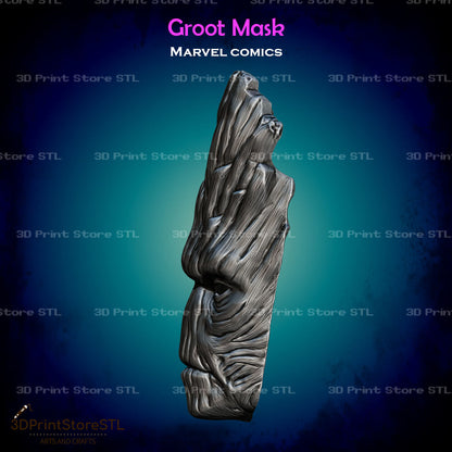 Groot Mask Cosplay Marvel Comics 3D Print Model STL File 3DPrintStoreSTL