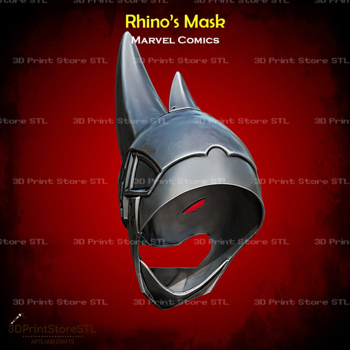 Rhino Mask Cosplay Marvel Comics 3D Print Model STL File 3DPrintStoreSTL