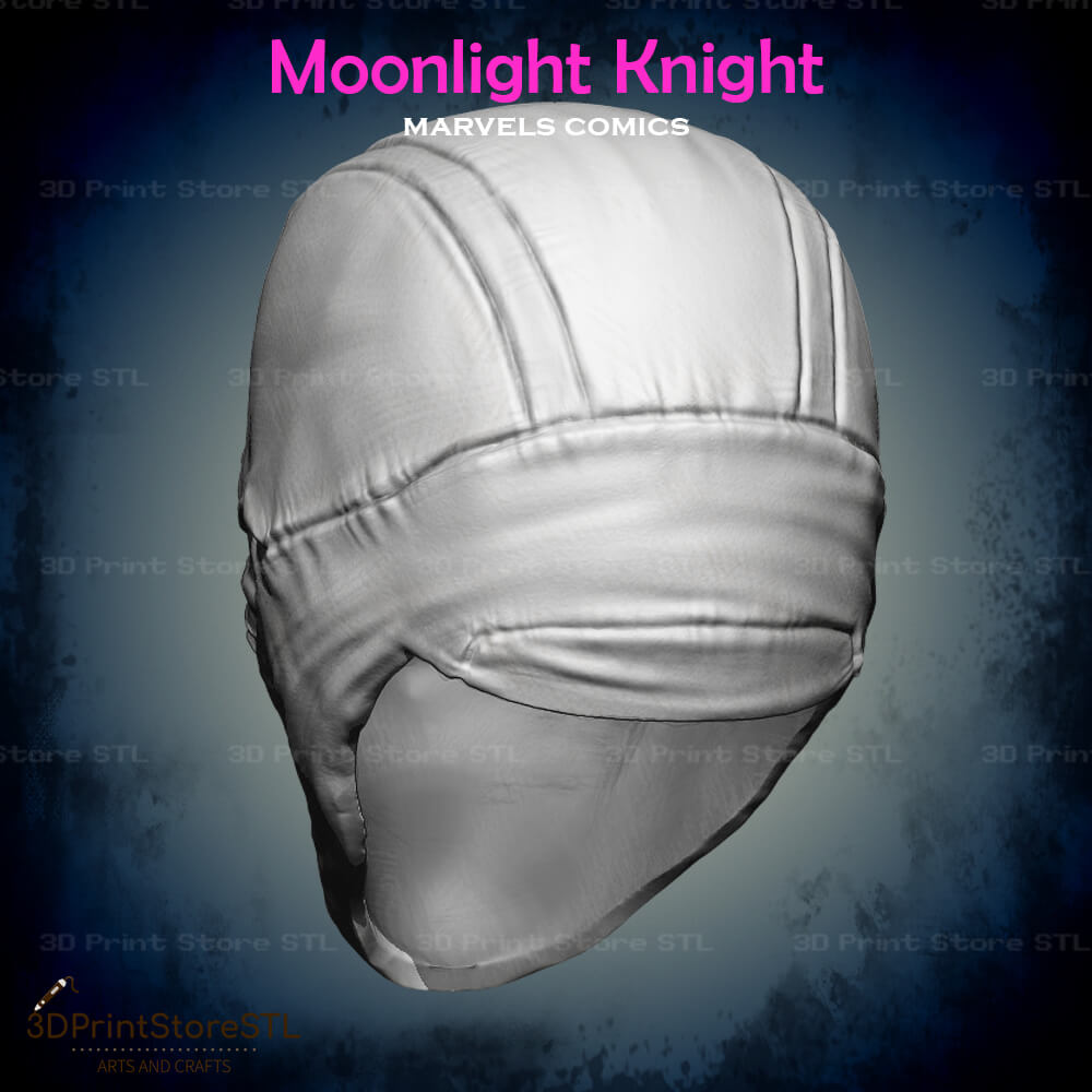 Moonlight Knight Mask Cosplay Marvel Comics 3D Print Model STL File 3DPrintStoreSTL