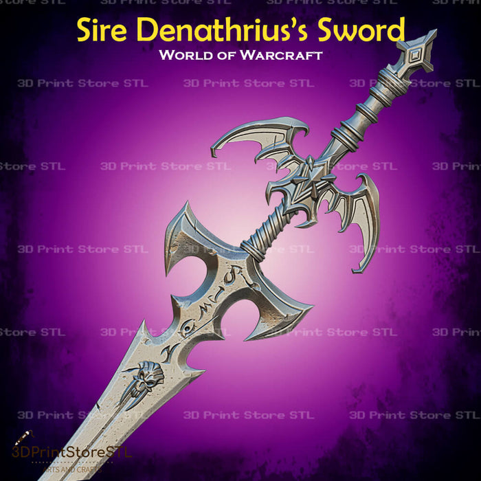 Sire Denathrius Sword Cosplay World Of Warcraft 3D Print Model STL File 3DPrintStoreSTL